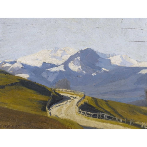 EMIL SCHILL : 'Strasse ins Melchthal' (DOBIASCHOFSKY AUKTIONEN AG)