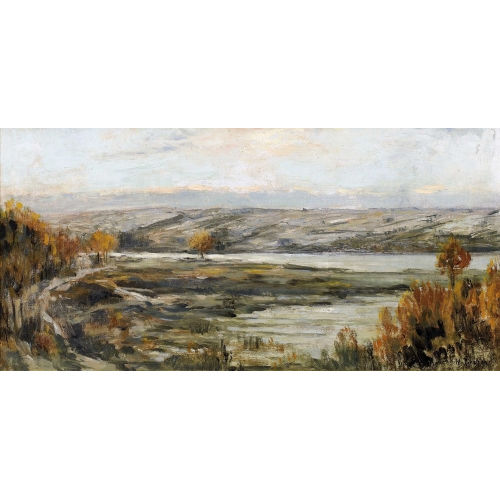 ROBERT ANTOINE PINCHON : 'La Seine, environs de Rouen en hiver' (DOBIASCHOFSKY AUKTIONEN AG)