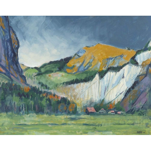 AUR�LE LEBERT : Sommerliche Partie im Berner Oberland (DOBIASCHOFSKY AUKTIONEN AG)