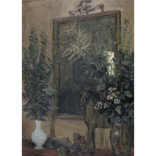 VICTOR SURBEK : Stillleben mit Blumen und Spiegel (DOBIASCHOFSKY AUKTIONEN AG)