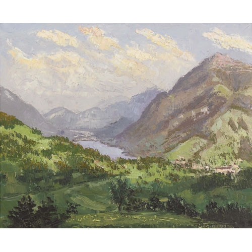 GEORGES TRINCOT : Sommerliche Partie in der Innerschweiz (DOBIASCHOFSKY AUKTIONEN AG)