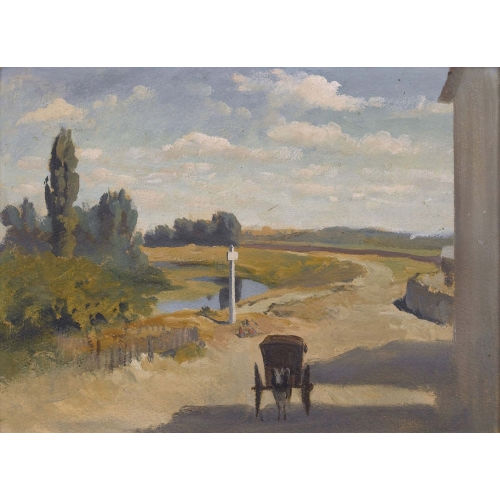 RODOLPHE L�ON BERTHOUD : Sommerliches Flussufer (DOBIASCHOFSKY AUKTIONEN AG)