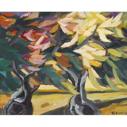 SAVERIO TERRUSO : Herbstliche Baumlandschaft (DOBIASCHOFSKY AUKTIONEN AG)