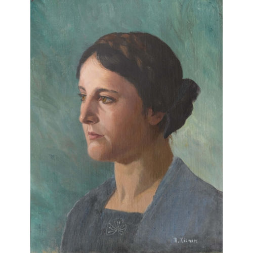 ROBERT KIENER : 'Portrait de jeune femme' (DOBIASCHOFSKY AUKTIONEN AG)