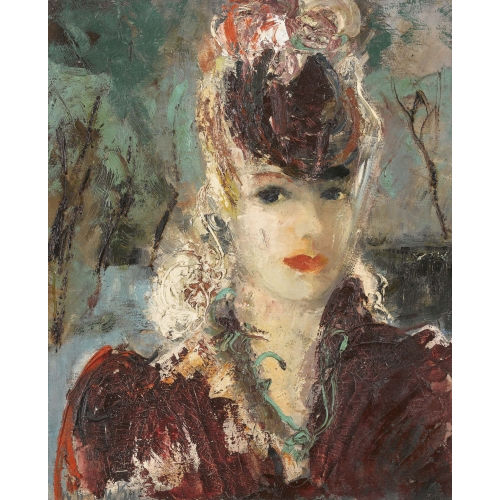 MICHEL-MARIE POULAIN : 'T�te de femme' (DOBIASCHOFSKY AUKTIONEN AG)