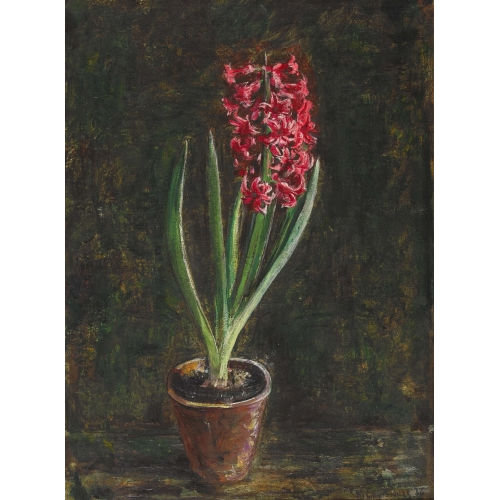 MARTIN LAUTERBURG : Stillleben mit Hyazinthe im Blumentopf (DOBIASCHOFSKY AUKTIONEN AG)
