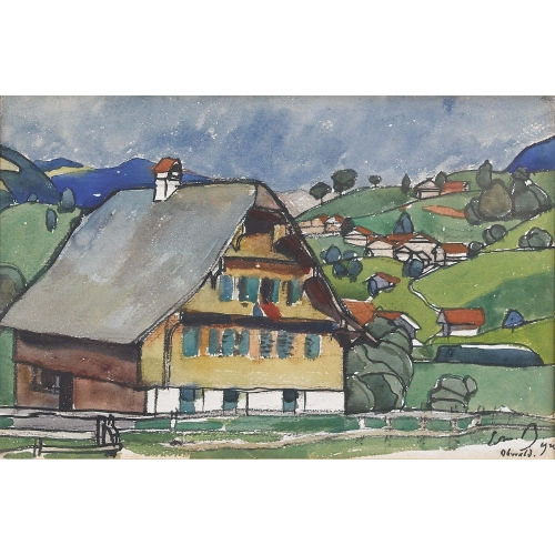 EDMOND BILLE : 'Maison pr�s Sachseln' (DOBIASCHOFSKY AUKTIONEN AG)