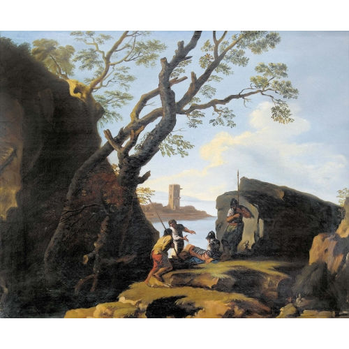 SALVATOR ROSA : K�stenpartie mit Soldaten (DOBIASCHOFSKY AUKTIONEN AG)