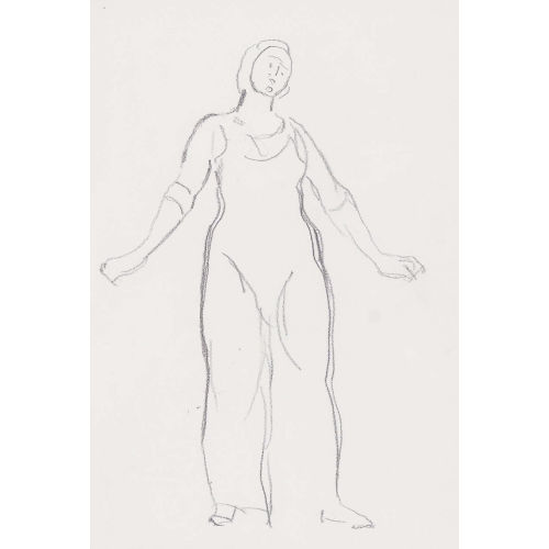 FERDINAND HODLER : Figurenstudie zu 'Blick in die Unendlichkeit' (DOBIASCHOFSKY AUKTIONEN AG)