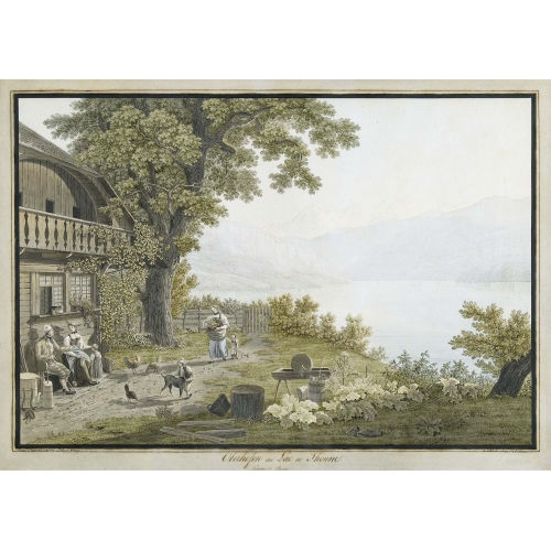 SAMUEL FREY : 'Oberhofen au Lac de Thoune' (DOBIASCHOFSKY AUKTIONEN AG)