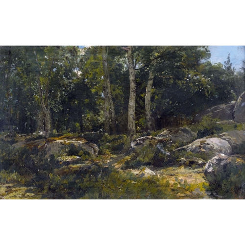 LOUIS JEAN BAPTISTE GUY : Lichtung im Wald von Fontainebleau (DOBIASCHOFSKY AUKTIONEN AG)