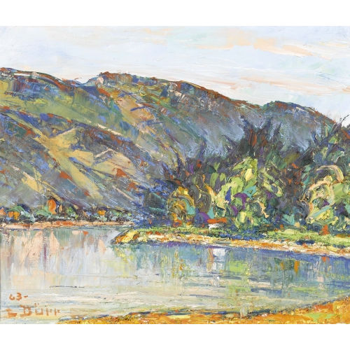 LOUIS D�RR : Herbstliches Seeufer (DOBIASCHOFSKY AUKTIONEN AG)