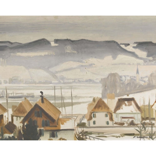 FRED STAUFFER : Winterlandschaft (DOBIASCHOFSKY AUKTIONEN AG)