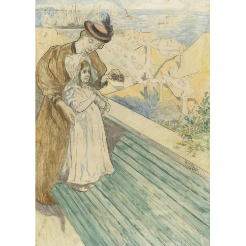 OTTO VAUTIER : 'Promenade des Marronniers � Nyon' (DOBIASCHOFSKY AUKTIONEN AG)