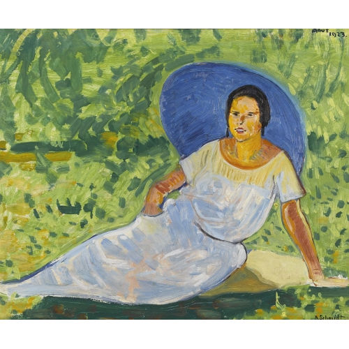 ALBERT SCHMIDT : 'Femme avec parasol' (DOBIASCHOFSKY AUKTIONEN AG)