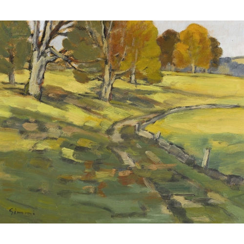 WILHELM GIMMI : 'Paysage dans le Jura' (DOBIASCHOFSKY AUKTIONEN AG)