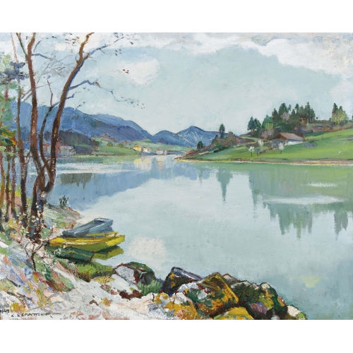 CHARLES L′EPLATTENIER : 'Aub�pine en Fleurs (Doubs)' (DOBIASCHOFSKY AUKTIONEN AG)