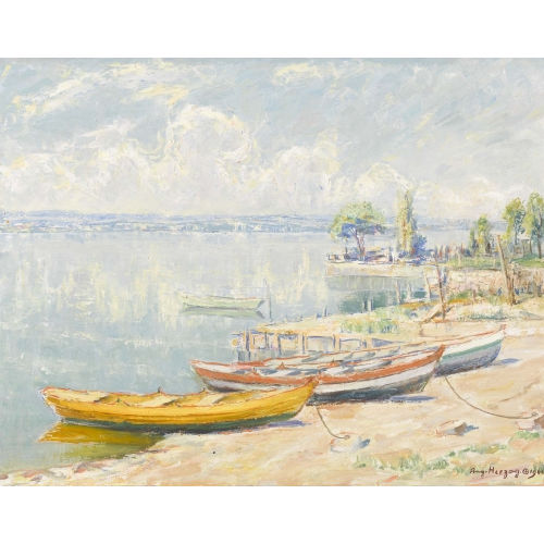 AUGUST HERZOG : 'Am Untersee' (DOBIASCHOFSKY AUKTIONEN AG)