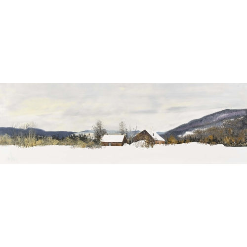 MICHEL PERRIN : Winterlandschaft mit Bauernh�usern (DOBIASCHOFSKY AUKTIONEN AG)