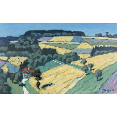 FRED STAUFFER : Landschaft bei Ulmiz (DOBIASCHOFSKY AUKTIONEN AG)