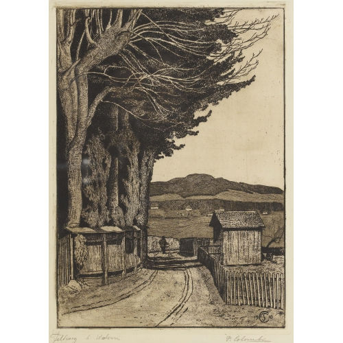 PLINIO COLOMBI : 'Feldweg bei Wabern' (DOBIASCHOFSKY AUKTIONEN AG)