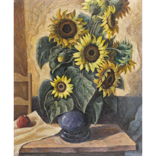EUGEN HENZIROSS : 'Sonnenblumen' (DOBIASCHOFSKY AUKTIONEN AG)