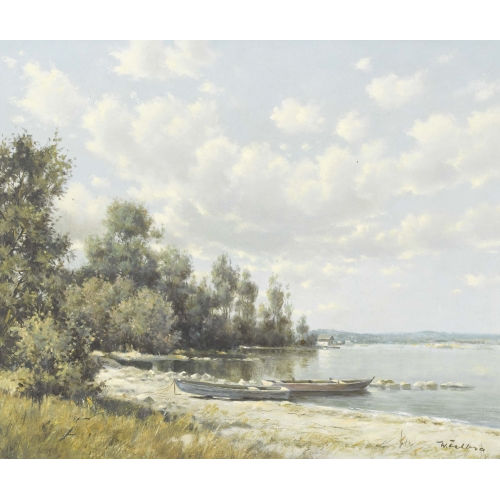 WALTER) FELBRA (EIGTL. FELLER-BRAND : 'Am Murtensee' (DOBIASCHOFSKY AUKTIONEN AG)