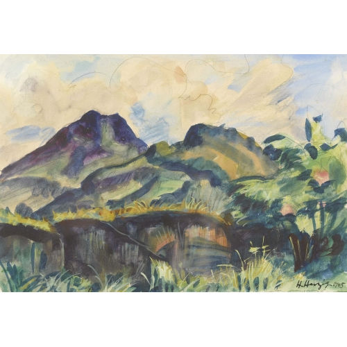 HEINRICH HERZIG : Sommerliche Bergpartie (DOBIASCHOFSKY AUKTIONEN AG)
