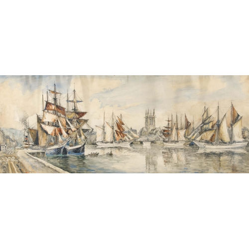 FRANK-WILLIAM) FRANK-WILL (EIGTL. BOGGS : Hafen von F�camp (DOBIASCHOFSKY AUKTIONEN AG)