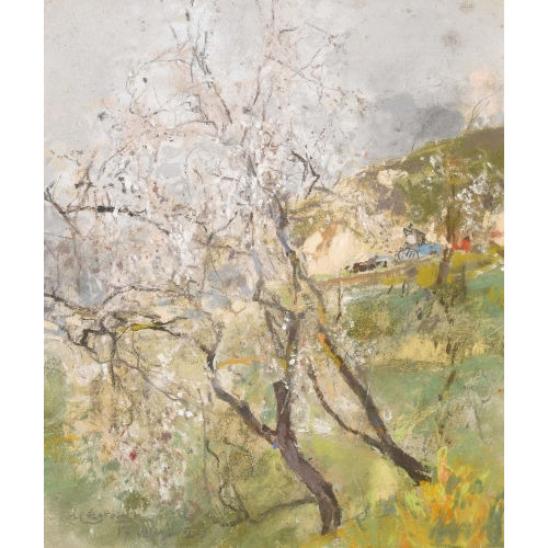 GIUSEPPE CASCIARO : Bl�hende Obstb�ume (DOBIASCHOFSKY AUKTIONEN AG)