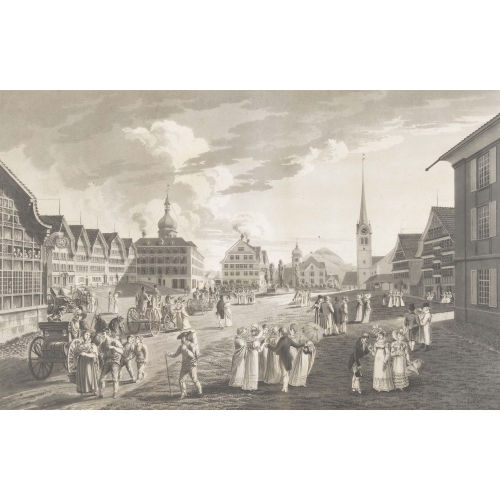 JOHANN JAKOB MOCK : 'Der Molken Cur-Ort Gais, Canton Appenzell V.R.' (DOBIASCHOFSKY AUKTIONEN AG)