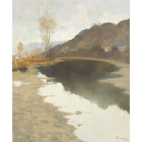 ANGELO BRUSA : 'Ponte Tresa' (DOBIASCHOFSKY AUKTIONEN AG)