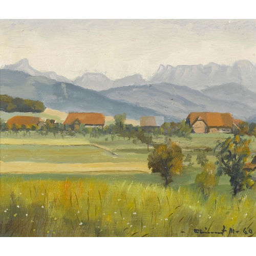 MAX CL�MENT : Sommerliche Voralpenlandschaft (DOBIASCHOFSKY AUKTIONEN AG)
