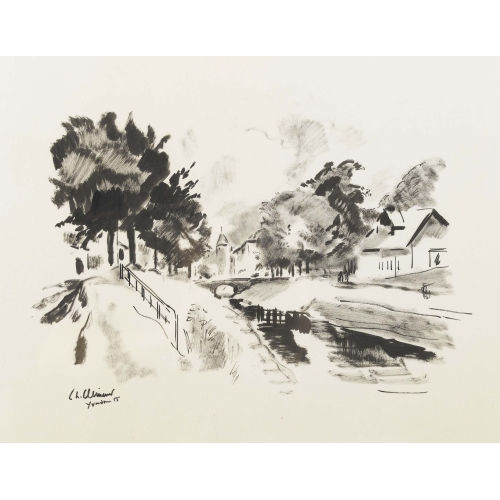 CHARLES CL�MENT : 'Canal Yverdon' (DOBIASCHOFSKY AUKTIONEN AG)