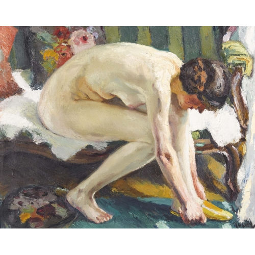 EDWARD CUCUEL : 'Der gelbe Pantoffel' (DOBIASCHOFSKY AUKTIONEN AG)