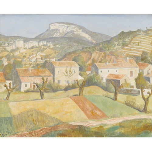 PAUL TH�OPHILE ROBERT : H�gelige Sommerlandschaft (DOBIASCHOFSKY AUKTIONEN AG)