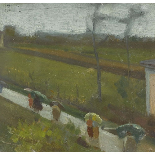 ETTORE BURZI : 'Giorno di pioggia' (DOBIASCHOFSKY AUKTIONEN AG)