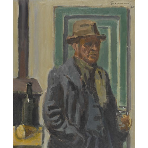 WILHELM GIMMI : 'Autoportrait' (DOBIASCHOFSKY AUKTIONEN AG)