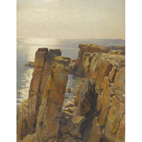 ARTHUR (EIGTL. JEAN BAPTISTE ARTHUR) CALAME : Steile Felsk�ste (DOBIASCHOFSKY AUKTIONEN AG)