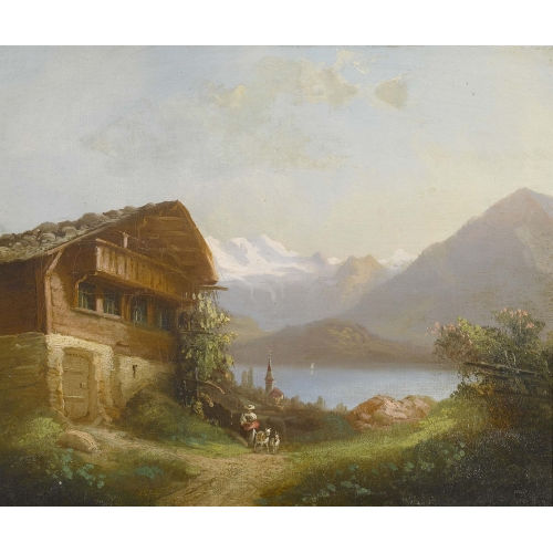 FERDINAND SOMMER : Chalet bei Hilterfingen (DOBIASCHOFSKY AUKTIONEN AG)
