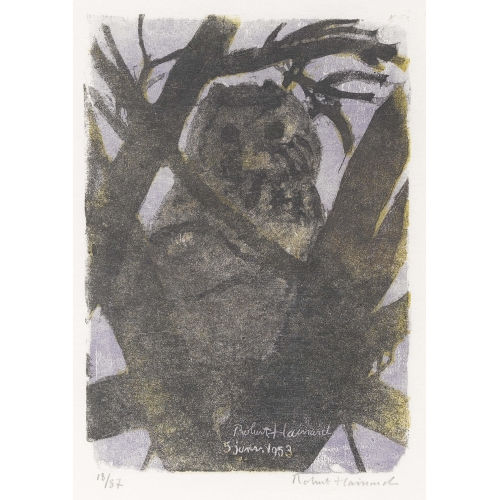 ROBERT HAINARD : 'Hulotte et ciel mauve' (DOBIASCHOFSKY AUKTIONEN AG)