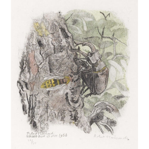 ROBERT HAINARD : 'Couple de cerfs-volants et frelon' (DOBIASCHOFSKY AUKTIONEN AG)