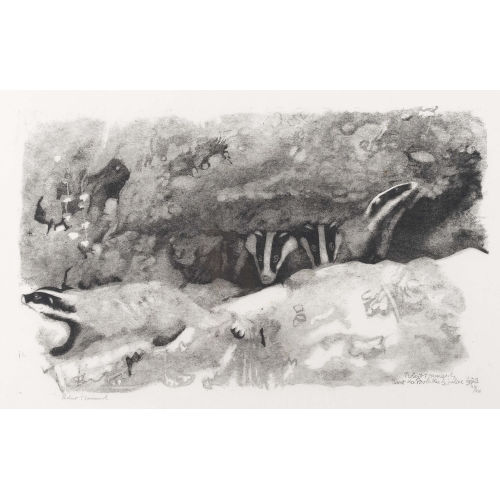 ROBERT HAINARD : 'Quatre blaireaux' (DOBIASCHOFSKY AUKTIONEN AG)
