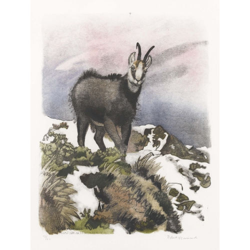 ROBERT HAINARD : 'Grand bouc de chamois, le soir' (DOBIASCHOFSKY AUKTIONEN AG)