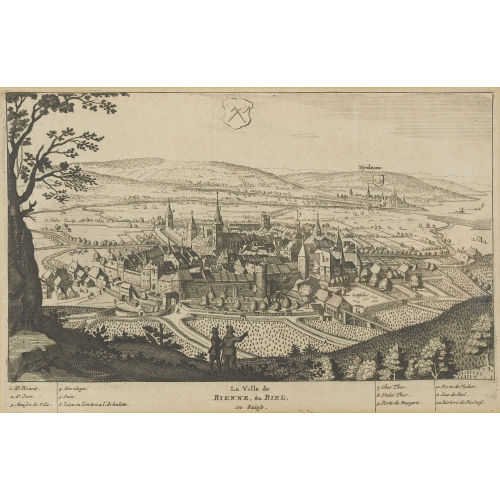 MATTH�US I MERIAN : 'La Ville de Bienne ou Biel, en Suisse' (DOBIASCHOFSKY AUKTIONEN AG)