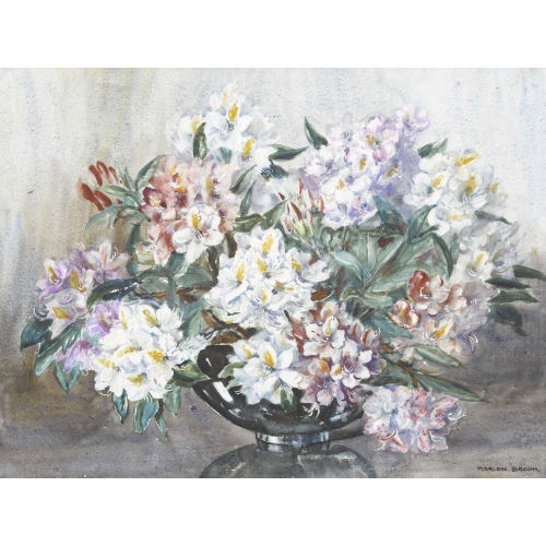 MARION BROOM : Blumenstillleben (DOBIASCHOFSKY AUKTIONEN AG)