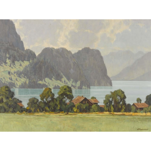 WILLY MONNIER : Sommerliche Ansicht des Brienzersees (DOBIASCHOFSKY AUKTIONEN AG)