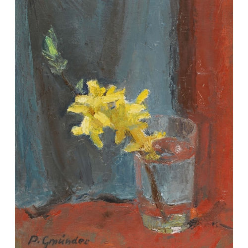 PAUL GM�NDER : Bl�hender Zweig im Wasserglas (DOBIASCHOFSKY AUKTIONEN AG)