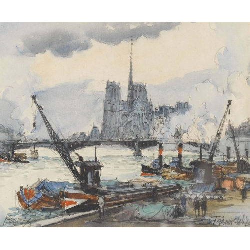 FRANK-WILLIAM) FRANK-WILL (EIGTL. BOGGS : Pariser Quai mit Notre-Dame (DOBIASCHOFSKY AUKTIONEN AG)
