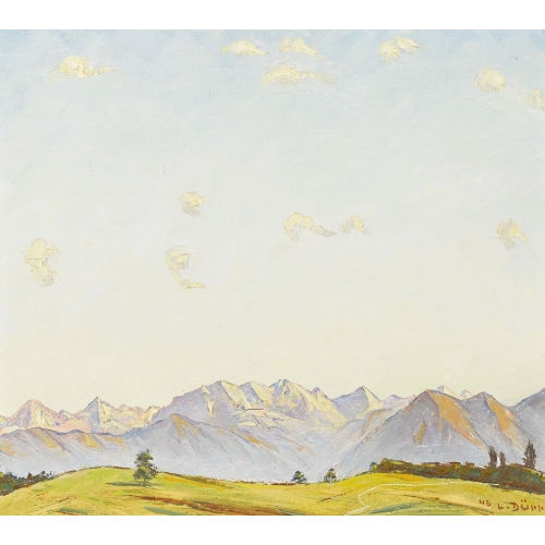 LOUIS D�RR : Alpenlandschaft unter blauem Himmel (DOBIASCHOFSKY AUKTIONEN AG)